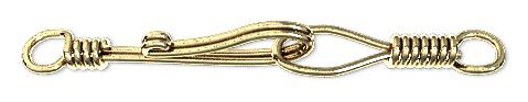 Wire hook-and-eye clasp